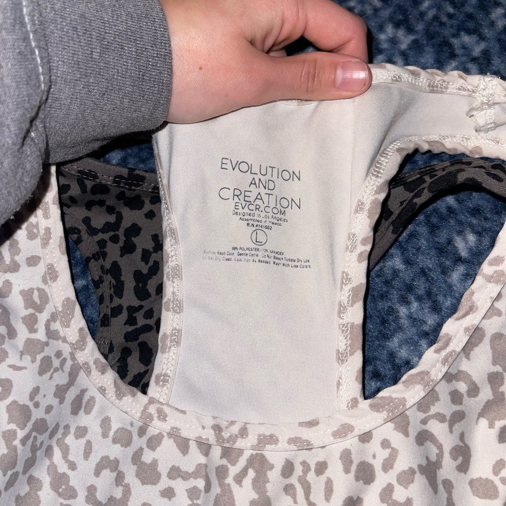 Evolution and Creation Razor Back Tank Tops - Picture 3 of 3